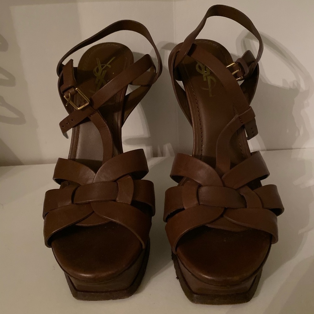 Yves Saint Laurent Tribute leather sandals